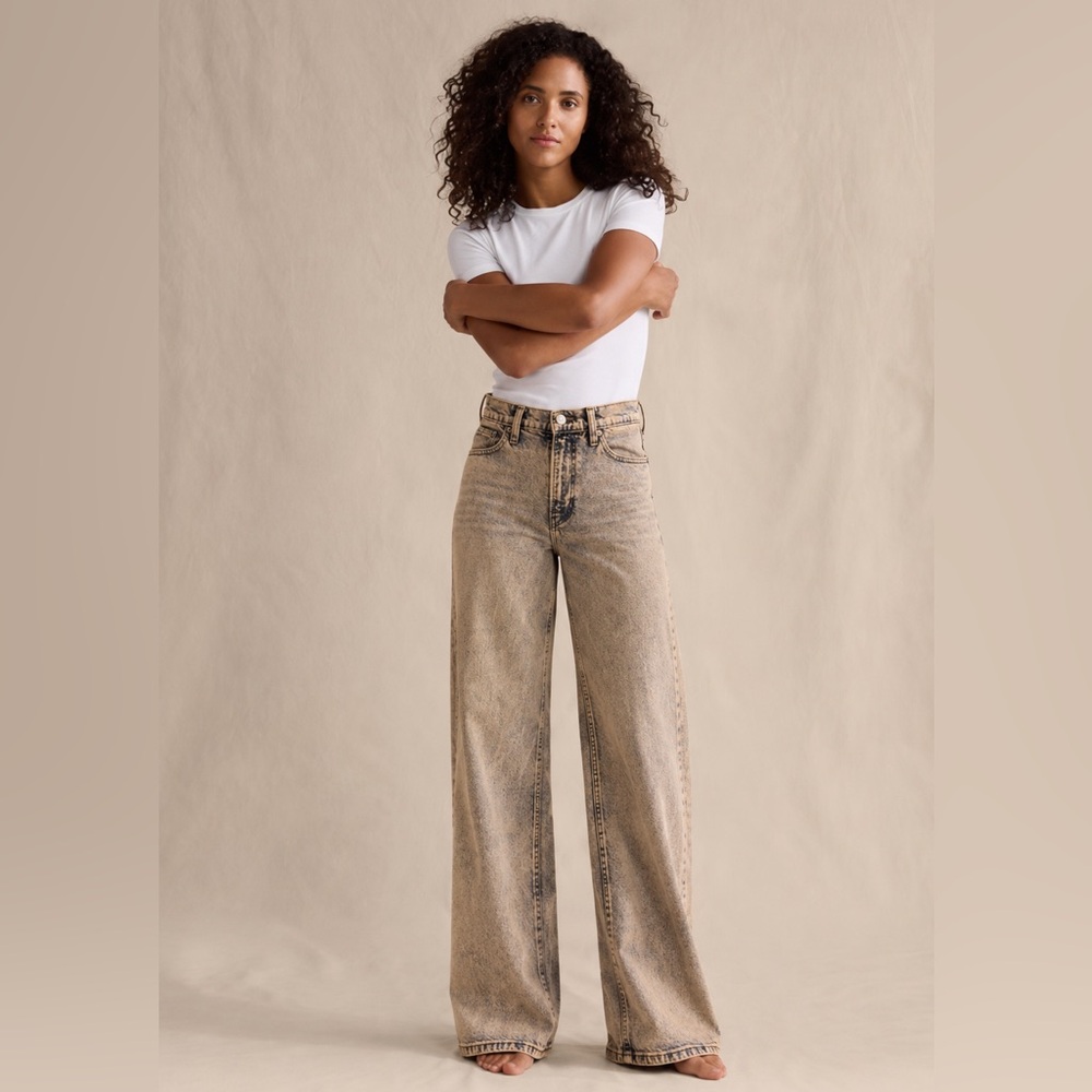 NWT! Banana Republic Super Bloom The Icon Classic Wide-Leg Jean - 826977 🖤